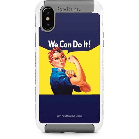 Rosie The Riveter Vintage War Poster iPhone Cases